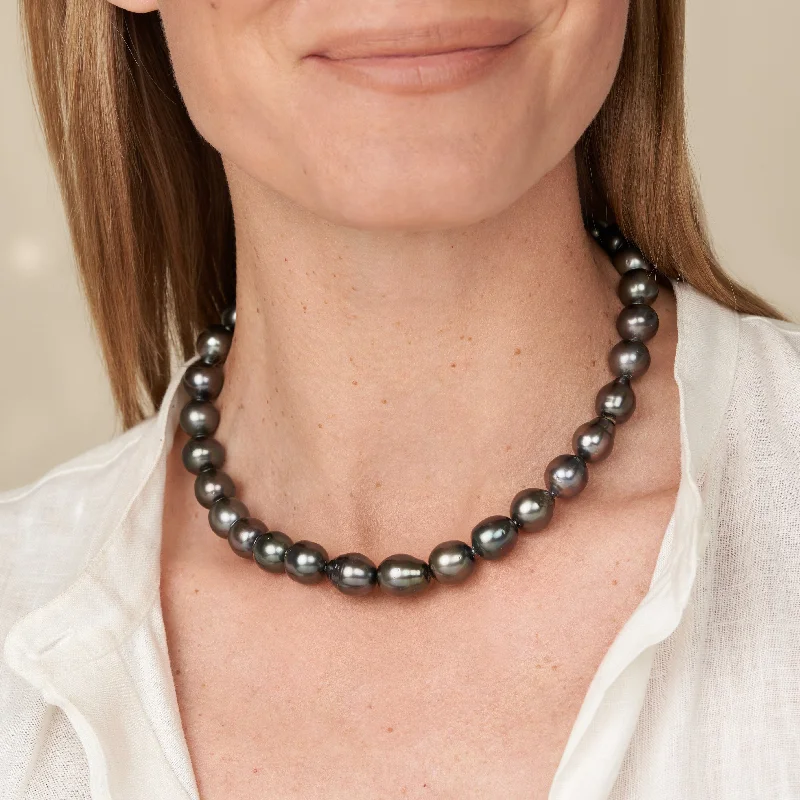 10.8-11.9 mm AA+/AAA Tahitian Drop Pearl Necklace