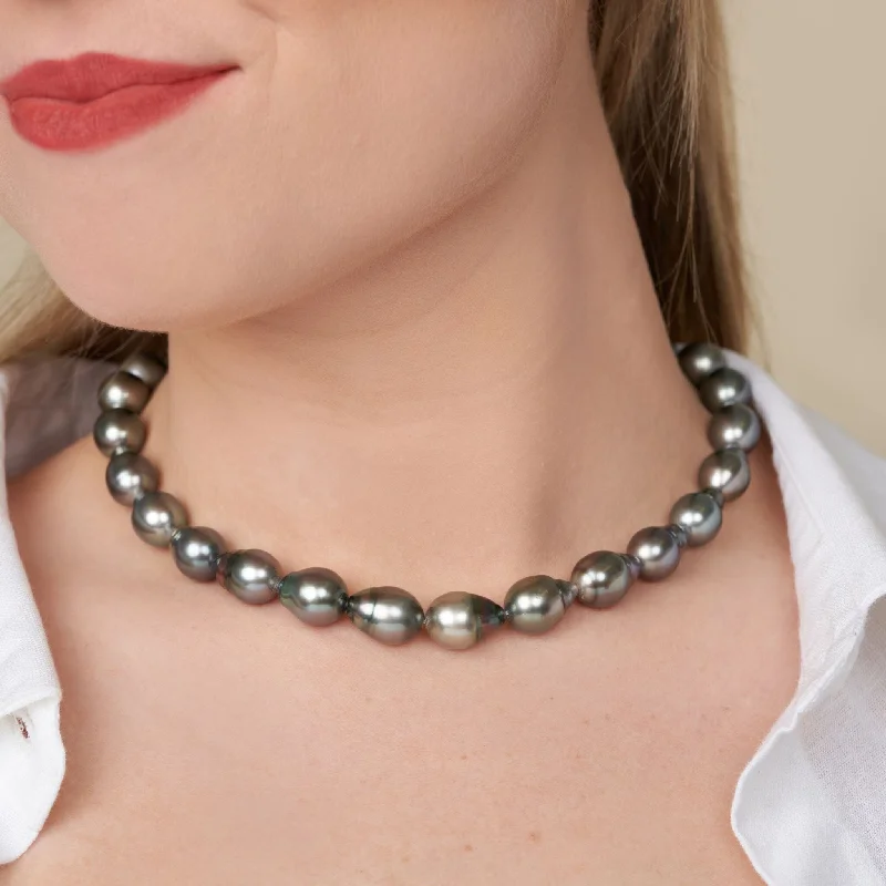 11.1-11.8 mm AAA Tahitian Drop Pearl Necklace