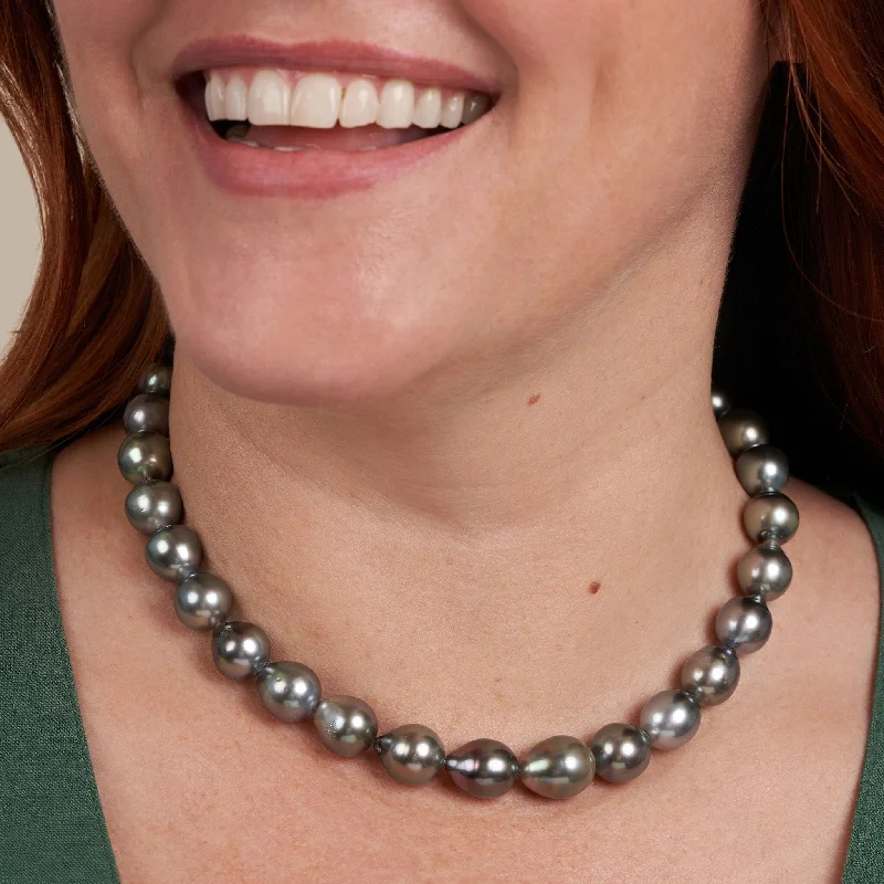 11.2-12.9 mm AA+/AAA Tahitian Drop Pearl Necklace