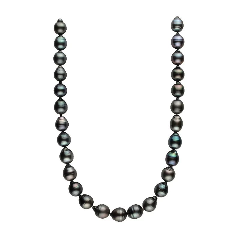 12.0-12.9 mm AA+ Tahitian Drop Pearl Necklace