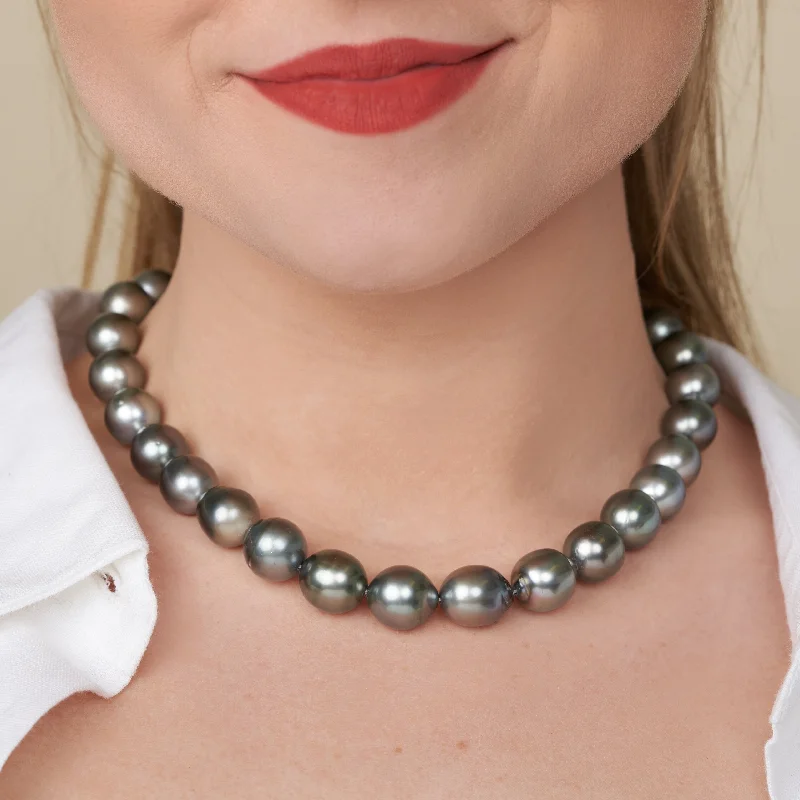 12.2-13.1 mm AA+/AAA Tahitian Drop Pearl Necklace