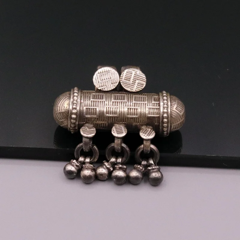 925 Sterling silver traditional tribal amulet pendant jewelry nsp48