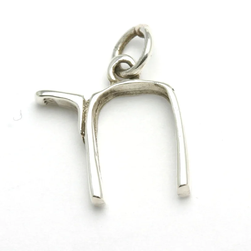 Sterling Silver Chai Pendant Modern