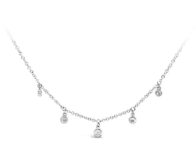 White Gold Diamond Fashion Necklace