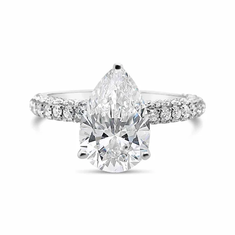 White Gold Diamond Engagement Ring