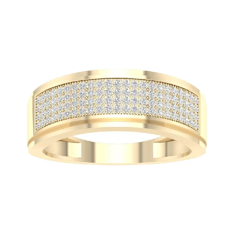 10K 0.30ct Mens Band