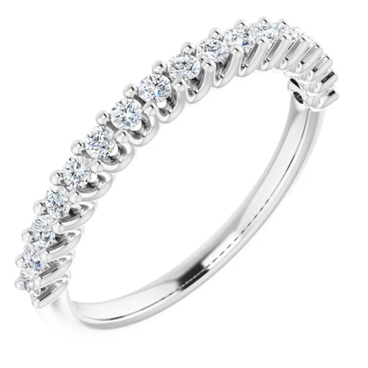 14K White 1/3 CTW Lab-Grown Diamond Anniversary Band