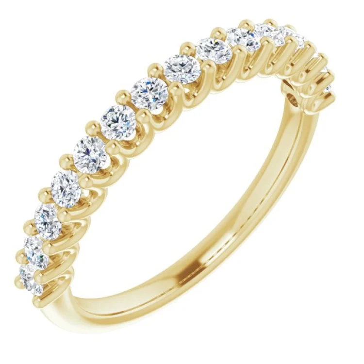 14K Yellow 1/2 CTW Lab-Grown Diamond Anniversary Band