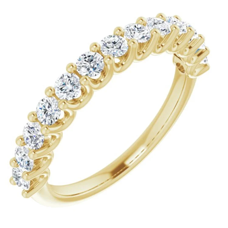 14K Yellow 9/10 CTW Lab-Grown Diamond Anniversary Band