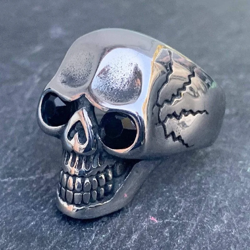 Captain Jack's Black Eye Skull Ring - R143