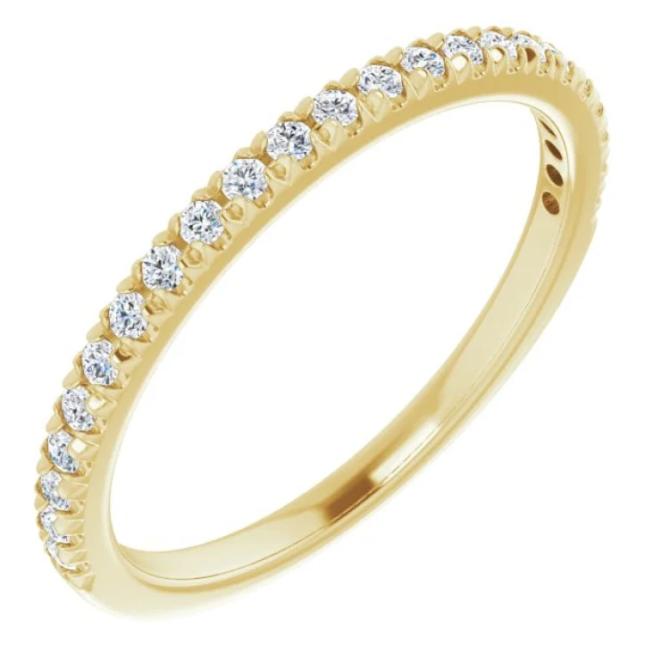 14K Yellow 1/4 CTW Lab-Grown Diamond Anniversary Band