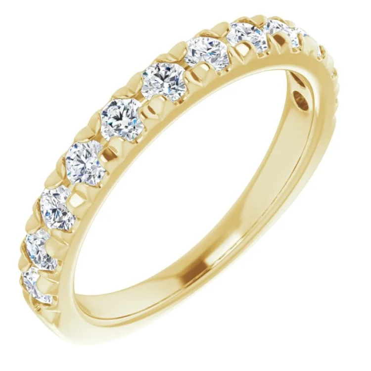 14K Yellow 7/8 CTW Lab-Grown Diamond Anniversry Band