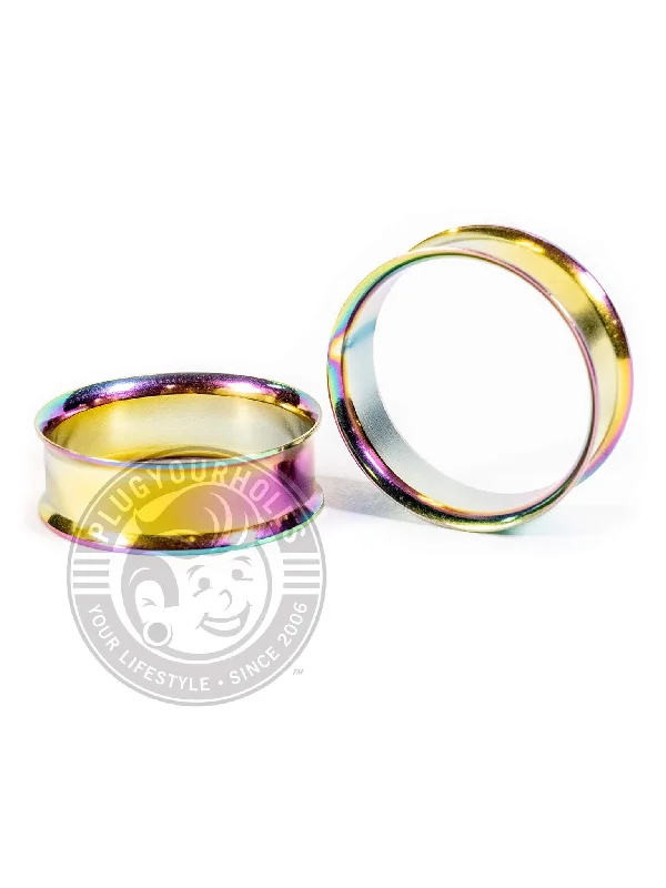 Oil Slick Double Flared Steel Tunnels