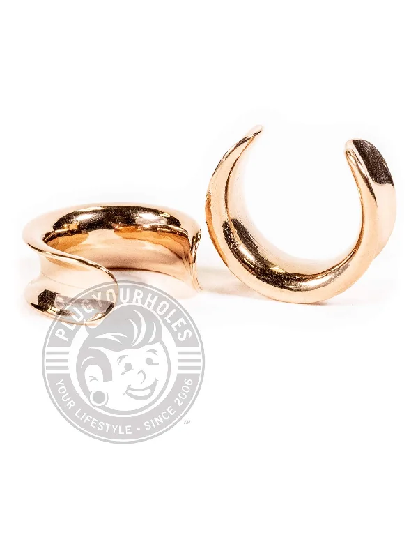 Rose Gold Crescent Steel Saddles