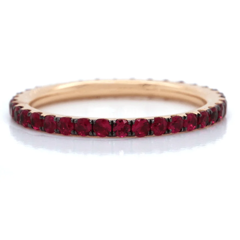 18K Yellow Gold Ruby Band