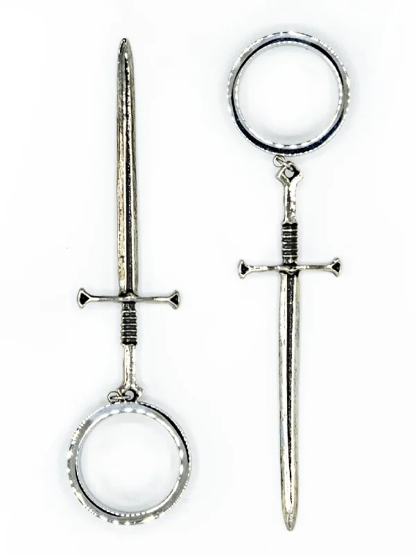 Sword Dangle Threaded Steel Tunnels