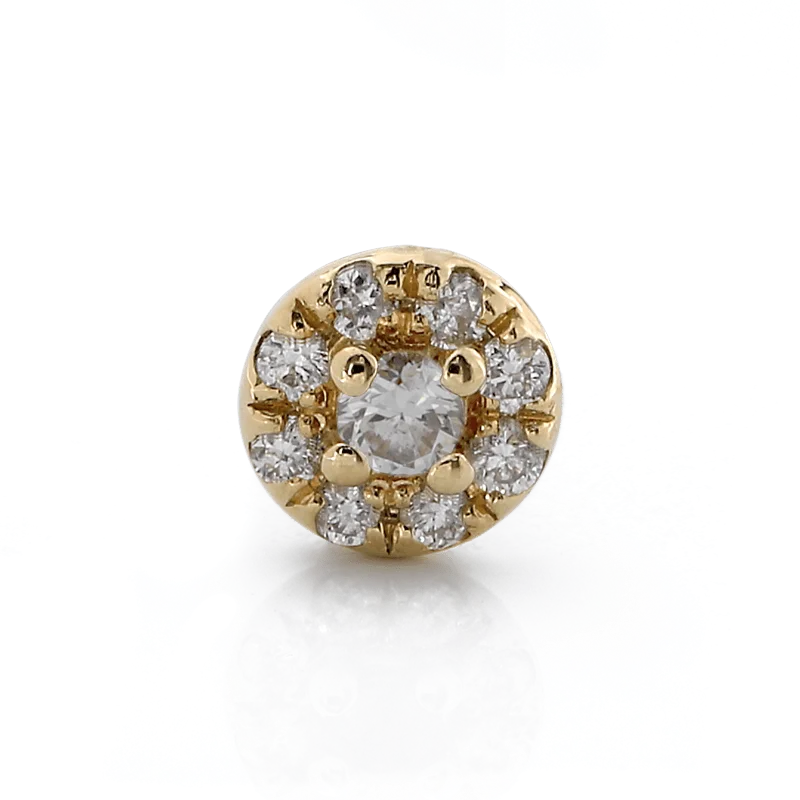 Round with Colored Gemstone - Diamond