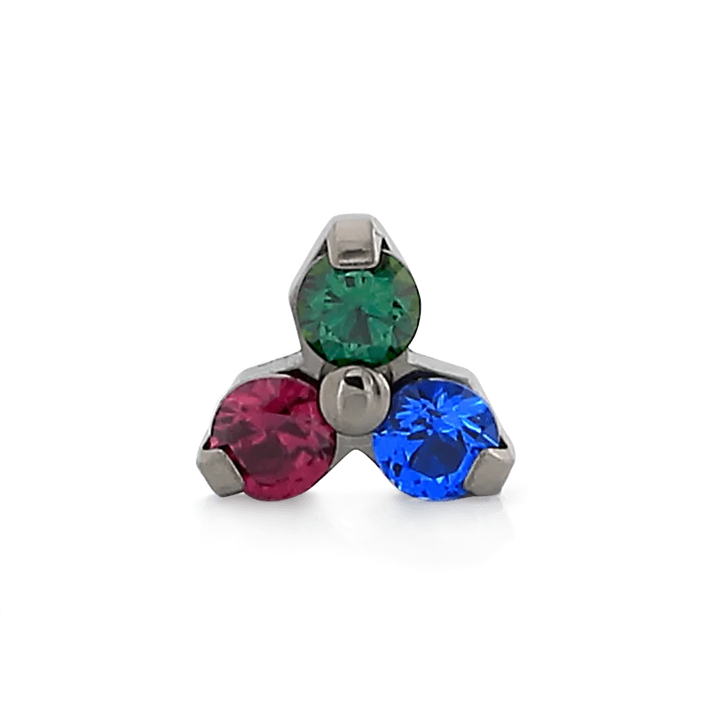 Trinity - Emerald CZ / Sapphire CZ / Ruby CZ