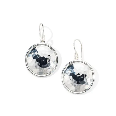 IPPOLITA Classico Hammered Silver Medium Dome Earrings