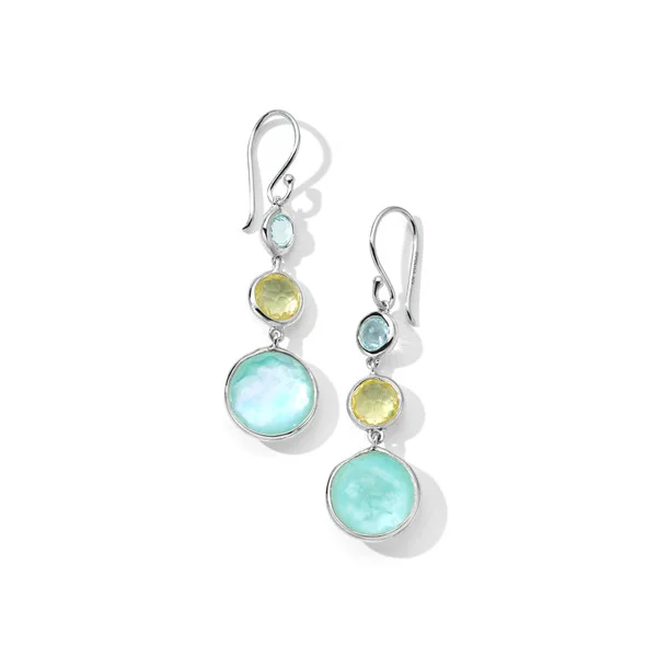 IPPOLITA Lollitini 3-Stone Drop Earrings in Calabria