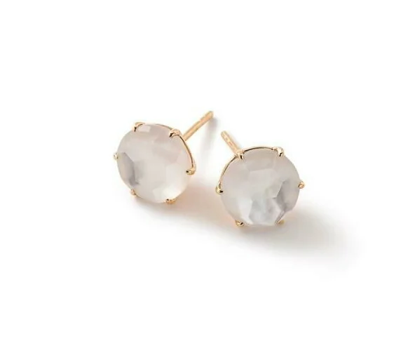 IPPOLITA Rock Candy Medium Round Stud Earrings in Mother-of-Pearl Doublet