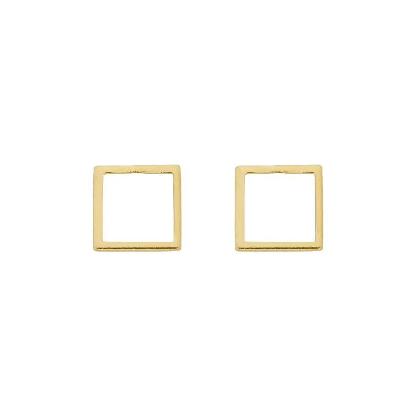 SE796B "Medium Size Square" Stud Earrings