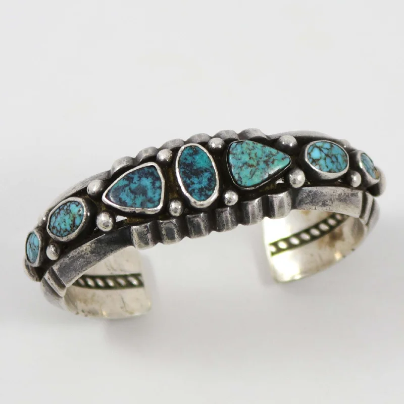 1940s Lone Mountain Turquoise Cuff