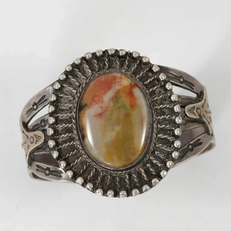 1940s Petrified Wood Cuff