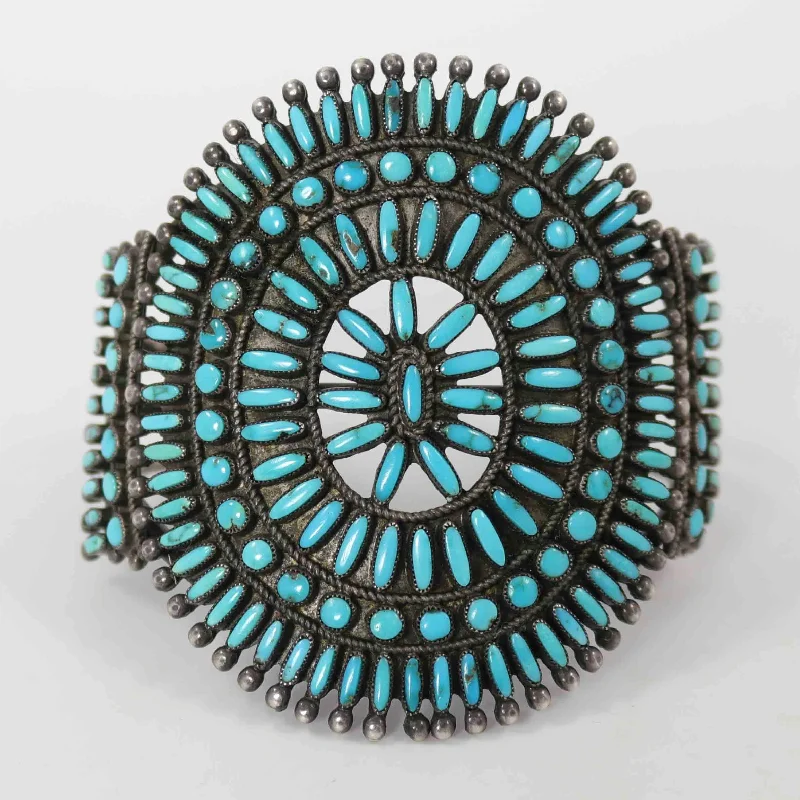 1940s Turquoise Cluster Cuff