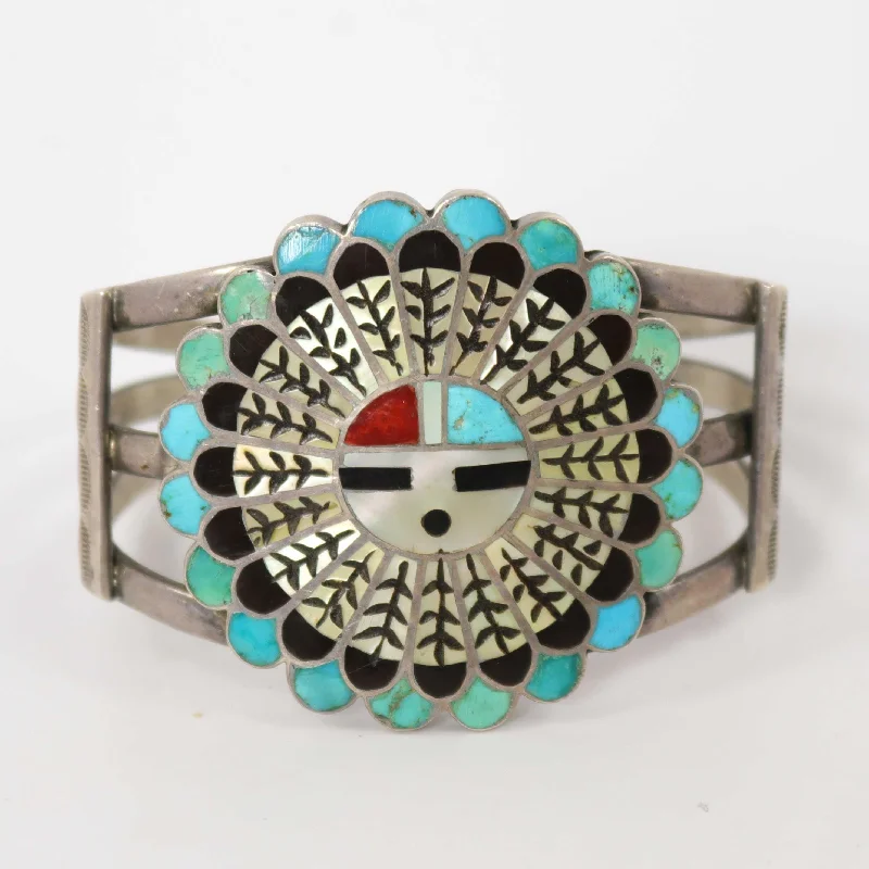 1970s Zuni Sunface Cuff