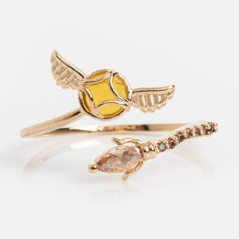 Harry Potter Golden Snitch Adjustable Ring