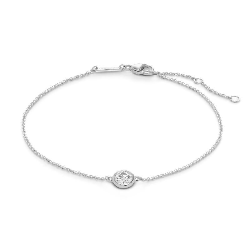 LIGHTBOX Lab-Grown Diamond ¼ct. Round Brilliant Bezel Bracelet in 14k White Gold