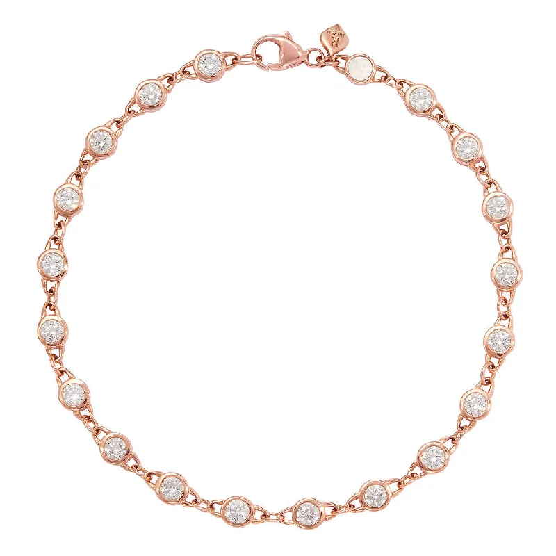 TreasureLock Lab-Grown Diamond Bracelet in Rose Gold 1.9 Carats