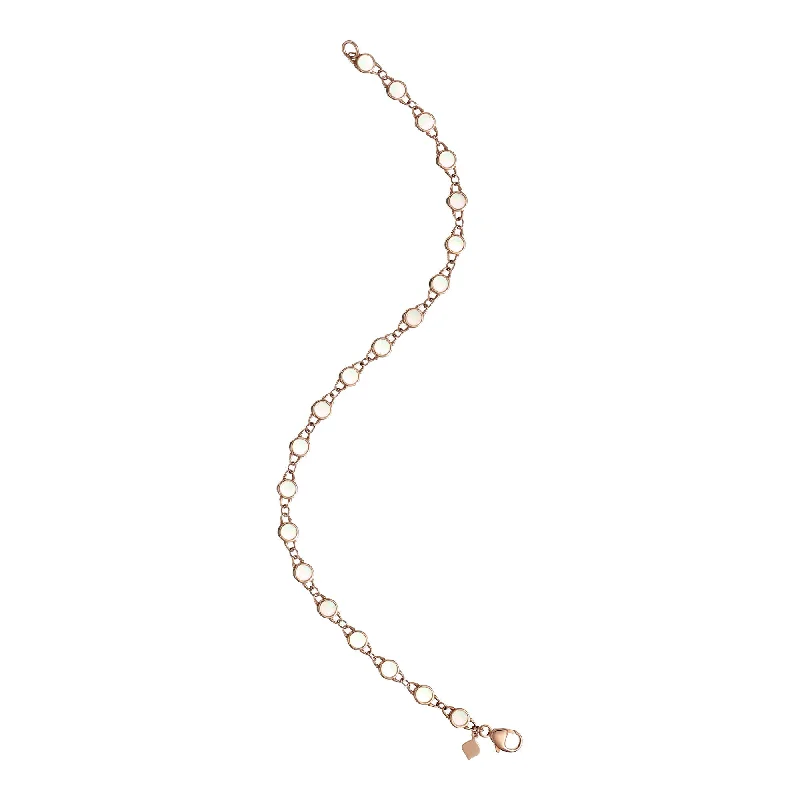 TreasureLock Mother-of-Pearl Bracelet 3mm in Rose Gold