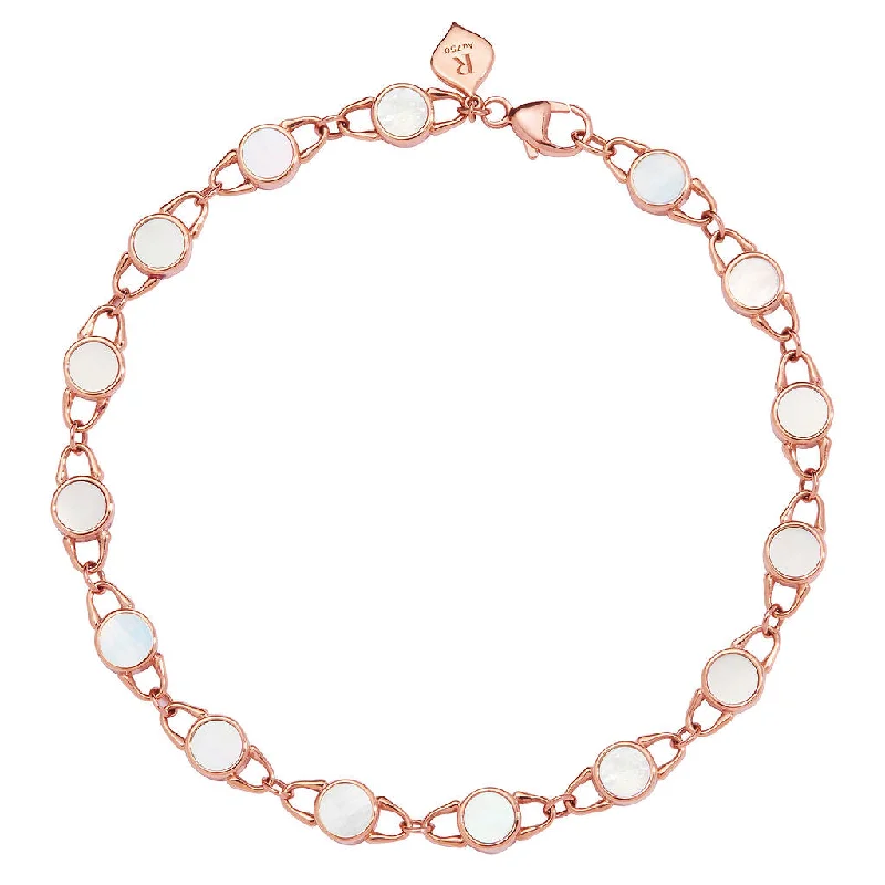 TreasureLock Mother-of-Pearl Bracelet 4mm in 18k Rose Gold