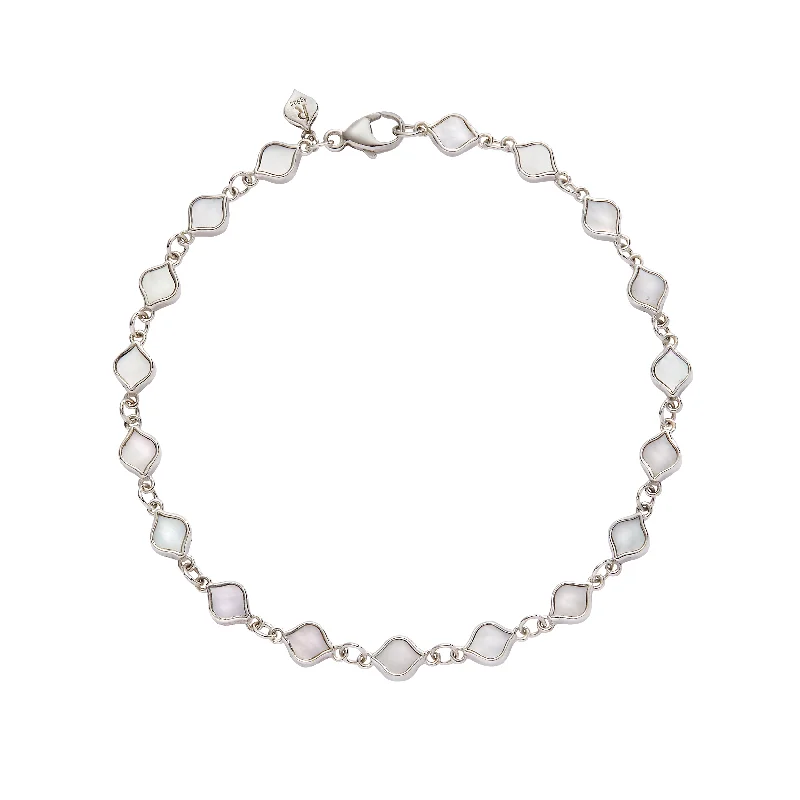 Unity Mother-of-Pearl Bracelet 5mm in Sterling Silver