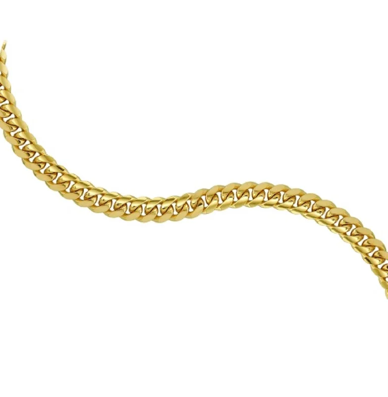 10KT Yellow Gold 7-inch 3.5MM Miami Cuban Link Bracelet