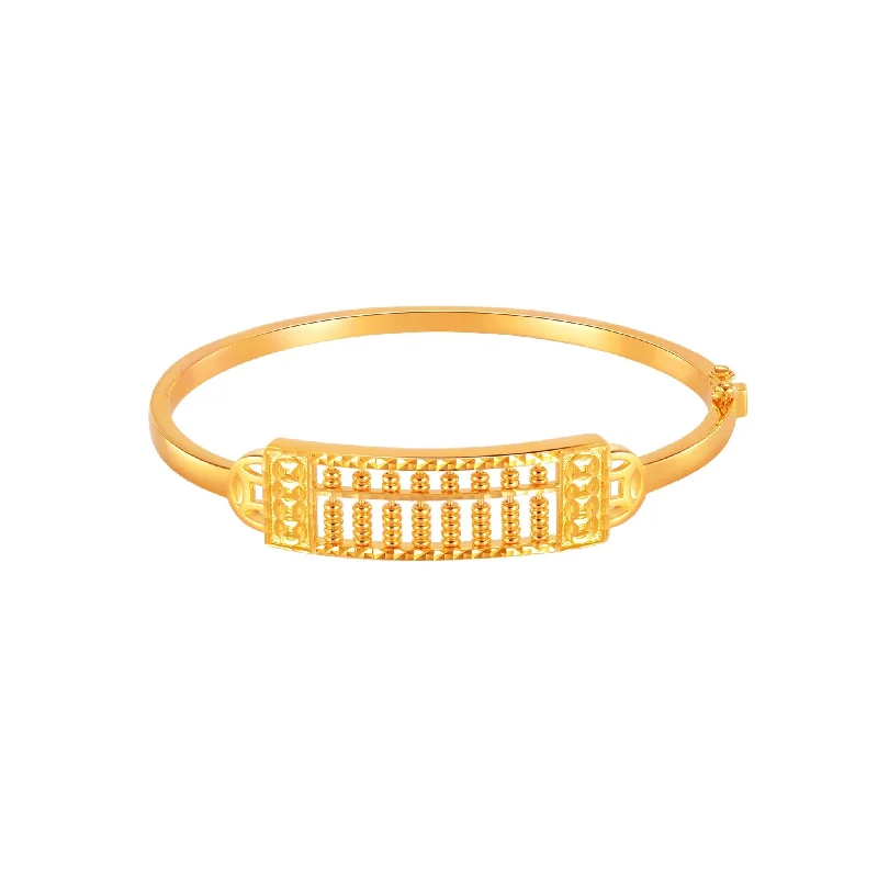 916 Gold Divine Abacus Bangle