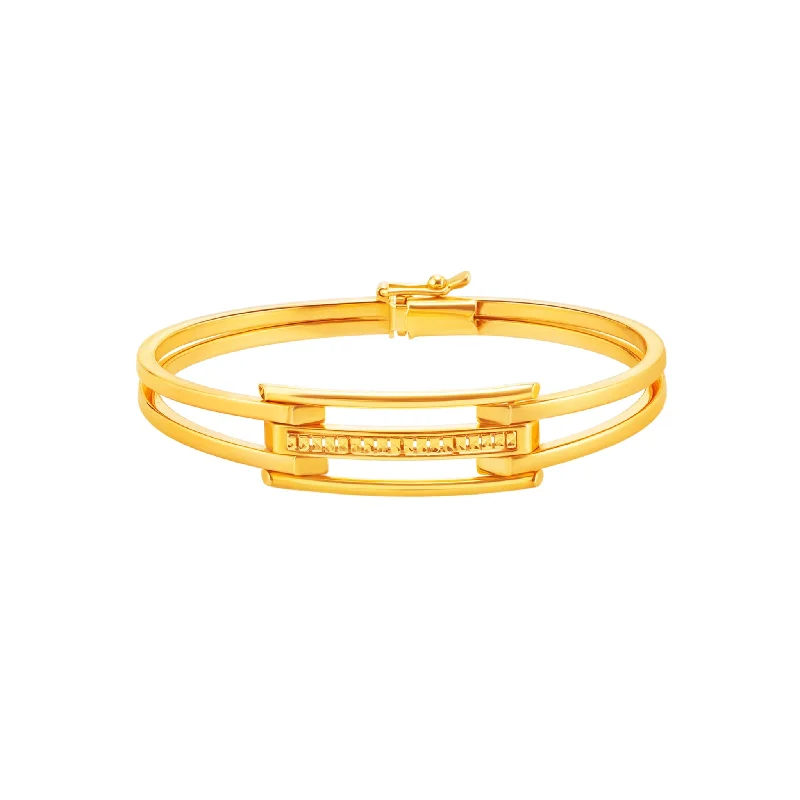 916 Gold Modernista Bangle