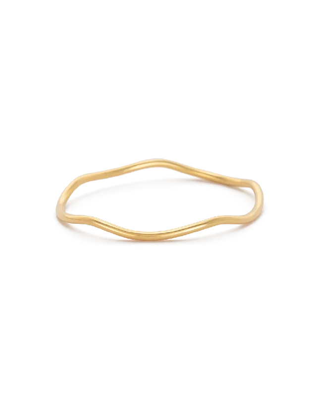 BOTANICA BANGLE (18K GOLD PLATED)