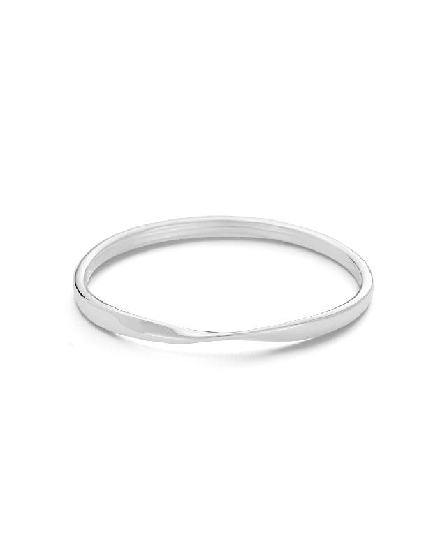 FOLD BANGLE (STERLING SILVER)