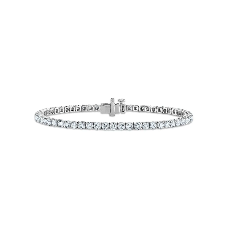 Signature EcoLove 4 CTW Lab Grown Diamond Tennis 7-inch Bracelet in 14KT White Gold