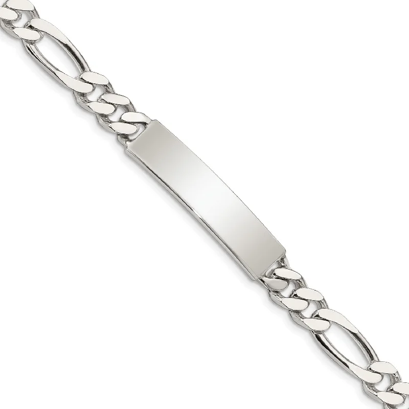 Sterling Silver 8.5-inch 7MM ID Figaro Bracelet